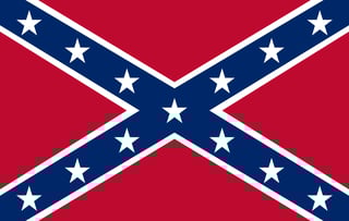Picture of Modern display of the Confederate battle flag