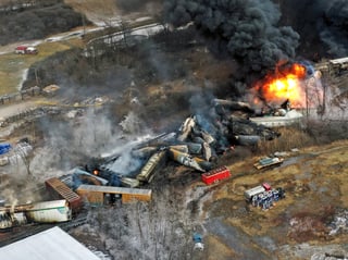 Picture of 2023 Ohio train derailment