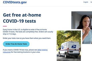 Picture of COVIDtests.gov
