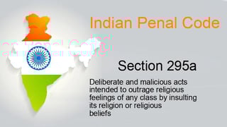 Picture of Section 295A of the Indian Penal Code