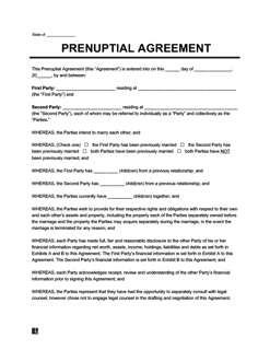 Picture of Prenuptial agreement