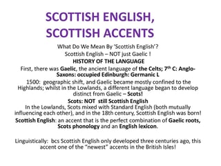Picture of Glasgow dialect
