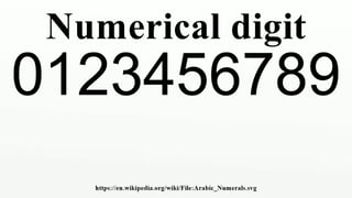 Picture of Numerical digit