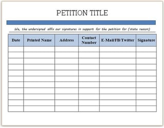 Picture of Petition