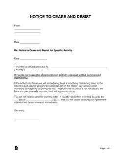 Picture of Cease and desist