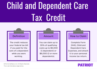 Picture of Child and Dependent Care Credit
