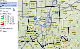 Picture of Cincinnati metropolitan area