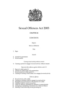Picture of Sexual Offences Act 2003