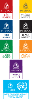 Picture of Interpol notice
