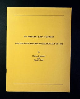 Picture of President John F. Kennedy Assassination Records Collection Act of 1992