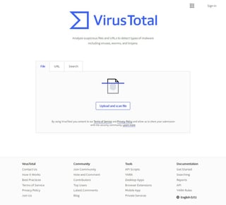 Picture of VirusTotal
