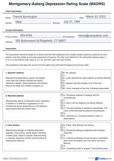 Picture of Montgomery–Åsberg Depression Rating Scale