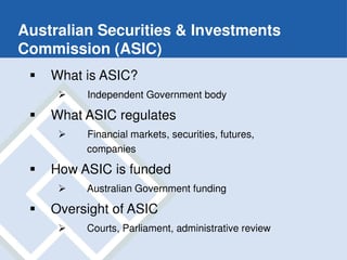 Picture of Australian Securities & Investments Commission