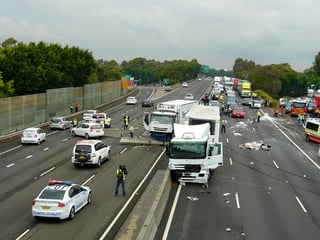 Picture of Multiple-vehicle collision