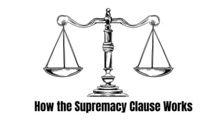 Picture of Supremacy Clause
