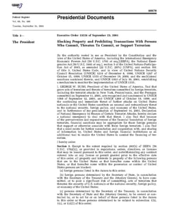 Picture of Executive Order 13224
