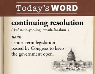 Picture of Continuing resolution