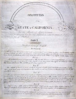 Picture of Constitution of California