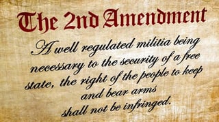 Picture of Second Amendment to the United States Constitution