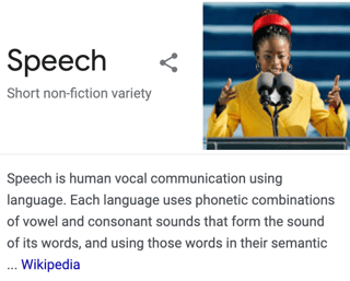 Picture of Speech