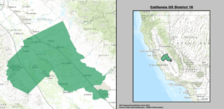 Picture of California's 16th congressional district