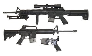 Picture of AR-15 style rifle