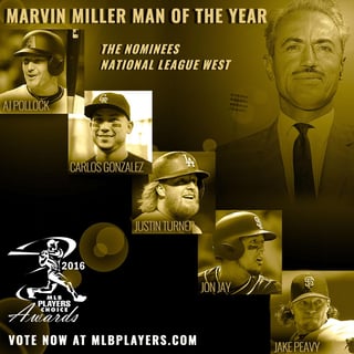 Picture of Marvin Miller Man of the Year Award