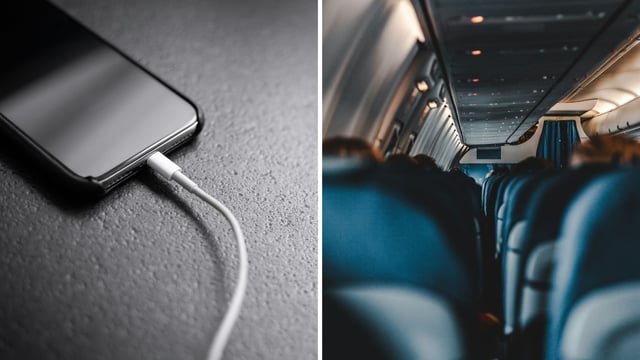 A woman started an argument when a passenger confronted her about taking his iPhone charger while on a flight (Representative image). 