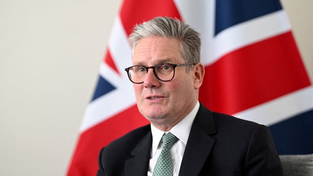 British Prime Minister Keir Starmer is seen. 