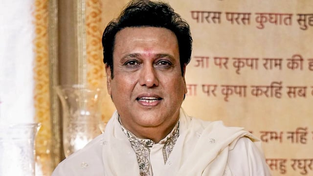 Govinda sustained leg injuries on Tuesday, Oct. 1, 2024, after his revolver accidentally went off at his Mumbai residence.
(PTI Photo/Kunal Patil)
