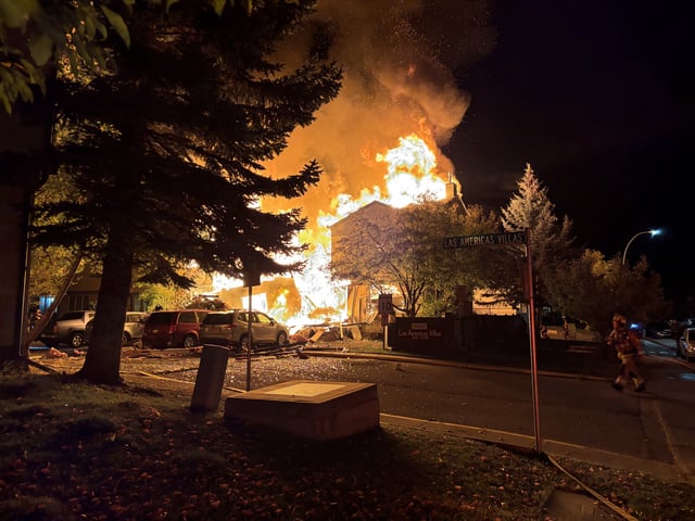 Residents in northeast Calgary were shaken up after a house explosion destroyed four homes, sending six people to hospital on Saturday, Oct. 5, 2024.