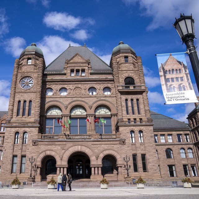 Queen’s Park is seen in Toronto, Monday, Feb. 20, 2023. THE CANADIAN PRESS/Frank Gunn