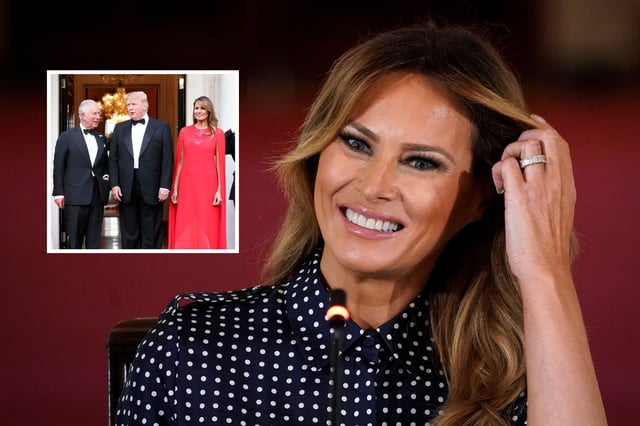 Melania Trump and King Charles