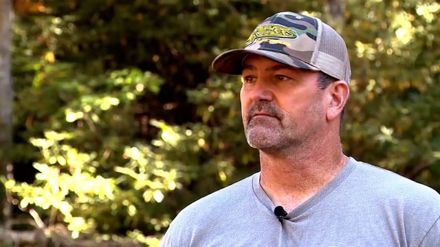 Bryan Craig speaks during an interview on October 9, 2024, in Fairview, North Carolina.