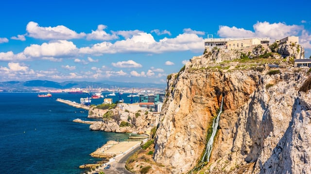 British territorial waters extend three nautical miles from the Gibraltar coastline
