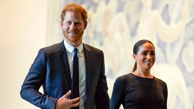 Speculation surrounds Prince Harry's happiness and potential trial separation with Meghan Markle as he seeks to reconnect with his past while facing professional setbacks. (AP Photo/Seth Wenig, File)