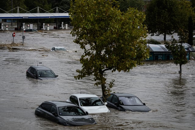 La ville de Givors a été particulièrement touchée par les inondations jeudi.