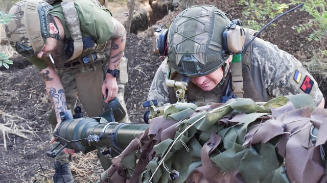 Ukrainische Soldaten im Krieg