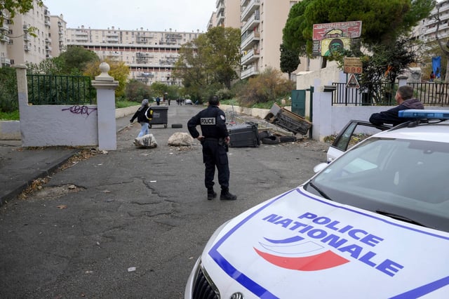 Dans les quartiers Nord de Marseille, le 1er décembre 2023.