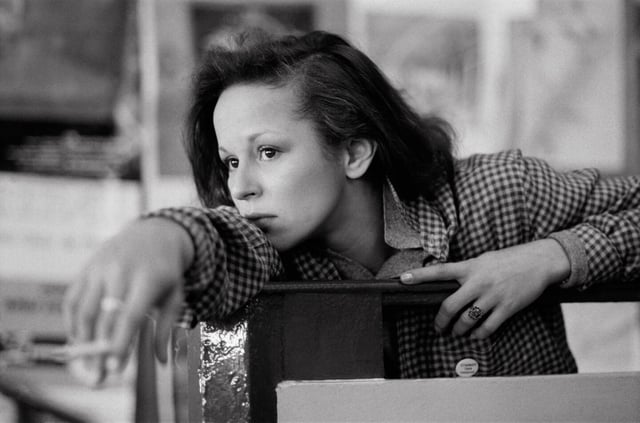 L'actrice Christine Boisson en janvier 1985 à Paris.