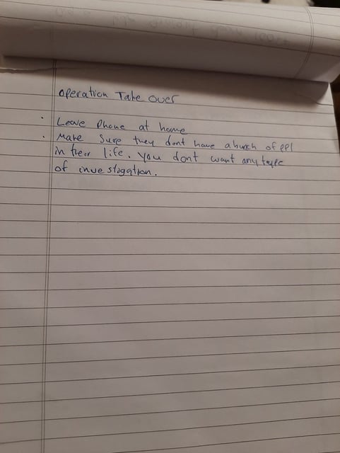 Investigators found handwritten notes in the Klamath Falls, Oregon, house where Negasi Zuberi is accused of locking a kidnapped woman in a cinderblock cell in the garage.