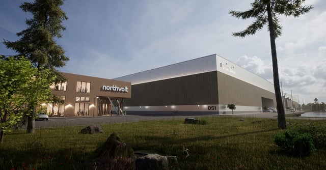 Digital render illustration of Northvolt's Canada factory. Northvolt/Handout via REUTERS/Illustration   