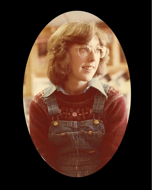 Pictured is 19-year-old Kathy Halle in 1979.