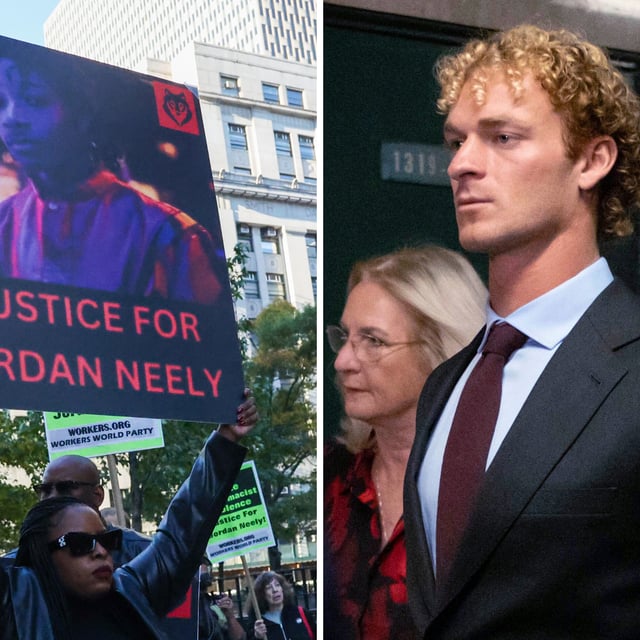 Jurors in the trial of Daniel Penny will remain anonymous following a ruling by the judge due to "threats" on both sides. Protestors gathered outside the courthouse on Monday as jury selection began.