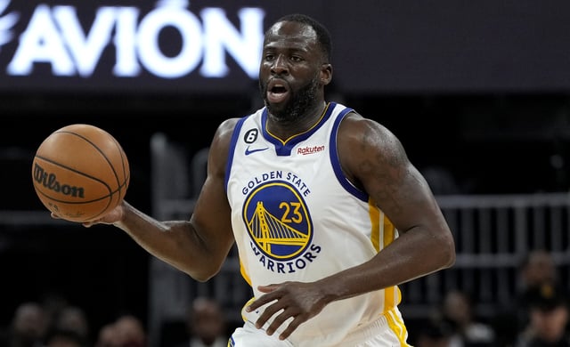 SAN FRANCISCO, CALIFORNIA - MAY 10: Draymond Green #23 of the Golden State Warriors brings the ball up court during the third quarter against the Los Angeles Lakers in game five of the Western Conference Semifinal Playoffs at Chase Center on May 10, 2023 in San Francisco, California. NOTE TO USER: User expressly acknowledges and agrees that, by downloading and or using this photograph, User is consenting to the terms and conditions of the Getty Images License Agreement. (Photo by Thearon W. Henderson/Getty Images)