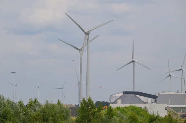 Un parc éolien à Gand, en Belgique, le 27 juillet.