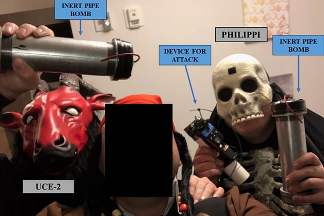 Skyler Philippi, right, is accused of plotting to destroy an energy station in Nashville, Tennessee. 