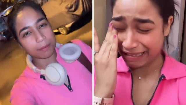The image shows a Bengaluru influencer who alleged that a 10-year-old boy groped her. 
