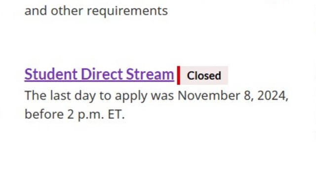 The official website canada.ca mentions that the last date to apply for SDS was November 8, 2024. 