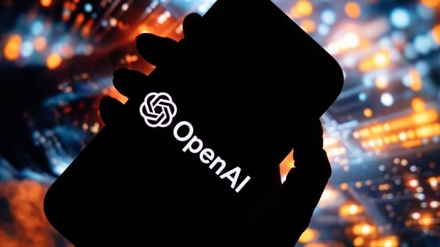 A symbol for the OpenAI virtual assistant arranged on a smartphone in Riga, Latvia, on Friday, Aug. 16, 2024